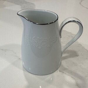 Vintage Noritake Reina 6450 Creamer – Japan – Platinum Trim – Mid Century
